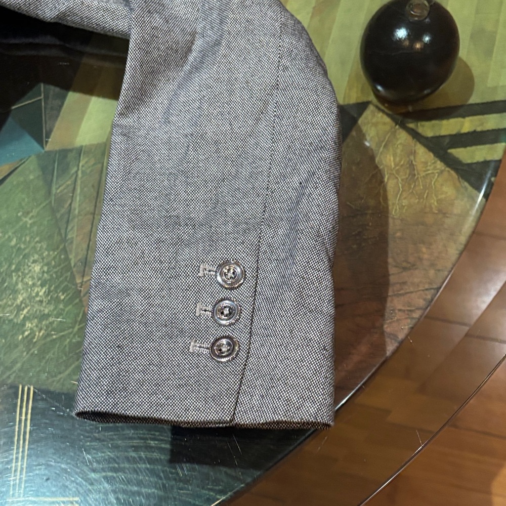 Express Silver Button-Accent Blazer - image 6